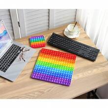 3D Magic Cube Irregular Flip Puzzle Anti Stress Office Stress Reliever - Big Size (100 Bubbles) - View 4