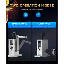 NEW 2026 Manual Wire Stripper With Adjustable Feed Hole, Portable Wire Stripping 0.06-0.09 Scrap Copper Wire Recycling, Copper Wire Stripper Drill Without Replacing Hole Plates The Best Gifts For Parents - Manual - for 0.06-0.9 In. Wires - View 3