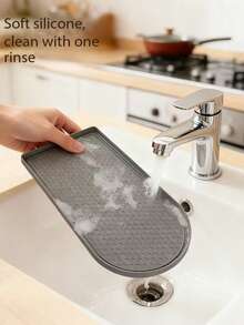 A Silicone Mat For Coffee Machines, A Non-Slip Mat For Juicers, A Coffee Machine Tray With Raised Edges, A Protective Mat For Kitchen Appliances, Effectively Safeguarding The Countertop From Scratches, A Countertop Protection Mat - Multicolor - View 6