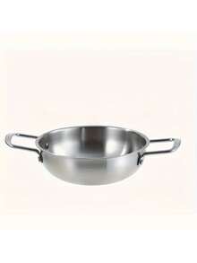 Stainless Steel Wok, Non-Stick Professional Frying Pan, Suitable For Cooking Pizza And Stir-Fry - Dishwasher , Compatible With All Stovetops - View 3