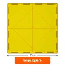 VINEDI, juego de construcción de bloques magnéticos, azulejos magnéticos, juguetes educativos Montessori para niños, regalo para niños y niñas - pared 4 piezas - Ver 16
