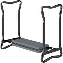 2 In 1 Garden Kneeler Seat Kneeling Pad Support Bench Foldable Knee Protector, Grey - 49*28*58cm - View 11