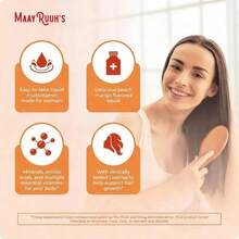 Liquid Multivitamin For Women – EXPLODE Hair Growth, RADIANT Skin & UNLEASH Energy | Biotin 10,000mcg + B-Complex + Vitamins D&C | Peach Mango Flavor – 30 Fl Oz – Best Value – Stock Up! - 1 gói - Xem 2