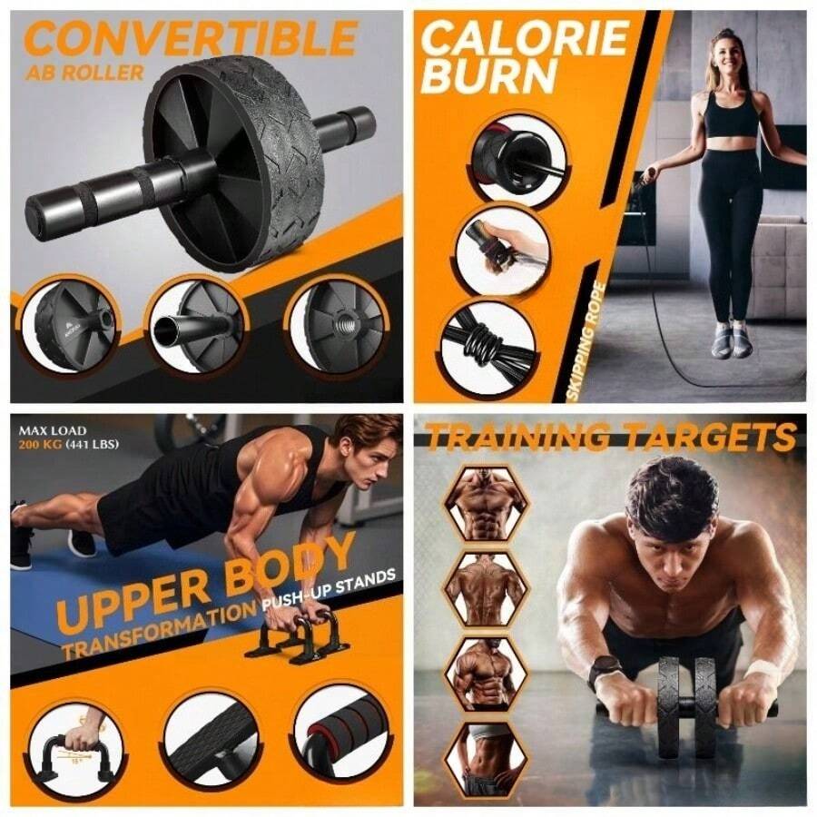 Strength Training Equipment Accessories - Black Fitness Set - View 1