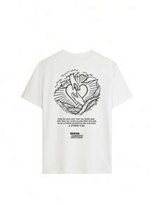 Women's Black Short Sleeve T-Shirt 2026 - Christian Praying Hands Print And "Prayer Works" - Vintage Faith Streetwear Style - Casual Summer T-Shirt - 白色 - 查看 3