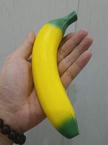 柔软逼真的香蕉造型慢回弹减压玩具，水果造型，趣味十足，舒缓压力，柔软香蕉 - 彩色 - 查看 13