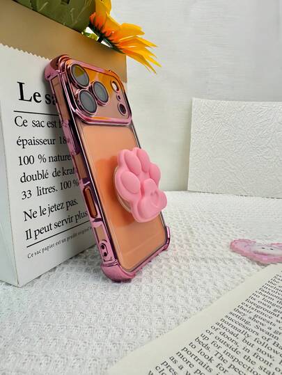 1pc Cute Cat Claw Air Bag Phone Holder, 4-Corner Luxury Fashion Anti-Drop Airbag Case Compatible With IPhone 6/7/8/X/XS/XR/11/12/13/14/15/16/16E/17/17PM, S22/23/24/25/S24 FE/S25 EDGE, A04/05/06/A14/A15/A16/A24/A25/A34, Note 7/8/9/10/11/12/13, 9/10/12/13C