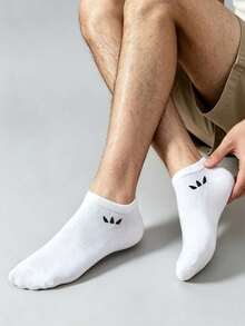 1/15/30 Pairs Unisex Solid Color Boat Socks, Invisible Socks, Minimalist Breathable Soft Comfortable Fashion, Sweat-Absorbing Moisture-Wicking, Suitable For Daily Outings, Couple Socks, All Seasons - Multicolor - View 2
