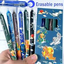 14pcs/Set Erasable Chinese Mythology Element Neutral Pens, 0.5mm Tip, Black & Blue Ink, Smooth Writing & Quick Drying, Suitable For Students & Office Use - Multicolor - View 2