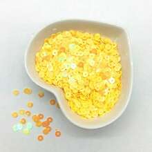 Hạt kim tuyến 5mm/0.2in 10gram/0.35oz dùng làm móng tay, 1000 hạt, trang trí DIY, dạng phẳng, tròn, rời, dùng cho quần áo, may vá, trang sức, phụ kiện DIY. - kim sa - Xem 7