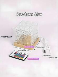 1个无线多色极光/波浪投影灯,带遥控器 - USB充电,可调光,RGB LED桌面氛围灯,适用于卧室、游戏室、派对、情人节、新年装饰和礼物,无线环境照明 - 彩色 - 查看 12