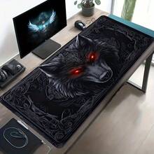 1入電競遊戲滑鼠墊 - 附可愛插圖圖案。大尺寸、防滑且可水洗的橡膠桌墊（辦公桌配件）。耐用、防污的遊戲滑鼠墊與桌面裝飾。電競玩家的理想禮物 - F - 查看 6