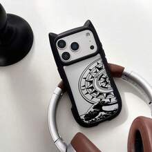 スマホケース猫耳フレームクリアケースキュートデザインガールズスマホカバー夏らしい耐衝撃猫耳傷防止苹果17proMax/17pro/17/11/12/13/14/15/15Pro/15PluS/15ProMax/16/16Pro/16PluS/16ProMax/バレンタインギフト韓国系/大人女子誕生日ギフトかわいい - 紫色 - チェックする 6
