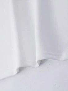 Camiseta de cuello redondo para hombres con estampado sencillo - Blanco - Ver 5