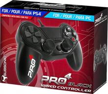 Pro4黑色有線手柄 - 適用於PS4/Slim/Pro/PC/PS3主機 - 黑色 - 查看 2