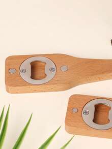 Creative Wooden Magnetic Bottle Opener, Convenient Portable Design - Multicolor - View 8