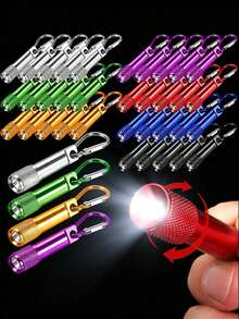 8pcs Mini LED Keychain Flashlight - Multicolor Mini Emergency Lamp, For Outdoor Camping, Fishing, Hiking Gear. Super Bright Portable Keychain Flashlight, Great Gift For Parties, Halloween, Thanksgiving, Christmas And More, Holiday Gift - Keychain - View 1