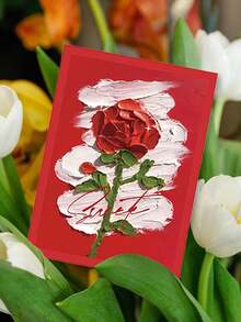 20 tấm thiệp vẽ tay 520 dùng cho ngày Valentine, thiệp bó hoa, thiệp tình yêu đôi lứa, nhãn trang trí hộp quà sinh nhật. - nhiều màu - Xem 6