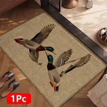 1pc Bird Pattern Printed Linen Kitchen Rug, Bathroom Mat, Doormat, 3D Printed Rectangle Carpet For Living Room, Bedroom, Hallway, Bathroom, Laundry Room - Polyester Rug For Indoor And Outdoor Home Decor - Multicolor - View 13