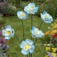 Ceramic Flower Garden Stakes, Flower Decorative Plant Picks - 1pc Light Green 25CM 4CM - View 3