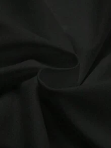 Camiseta de mujer de manga corta con cuello redondo y estampado floral de talla estándar - Negro - Ver 7