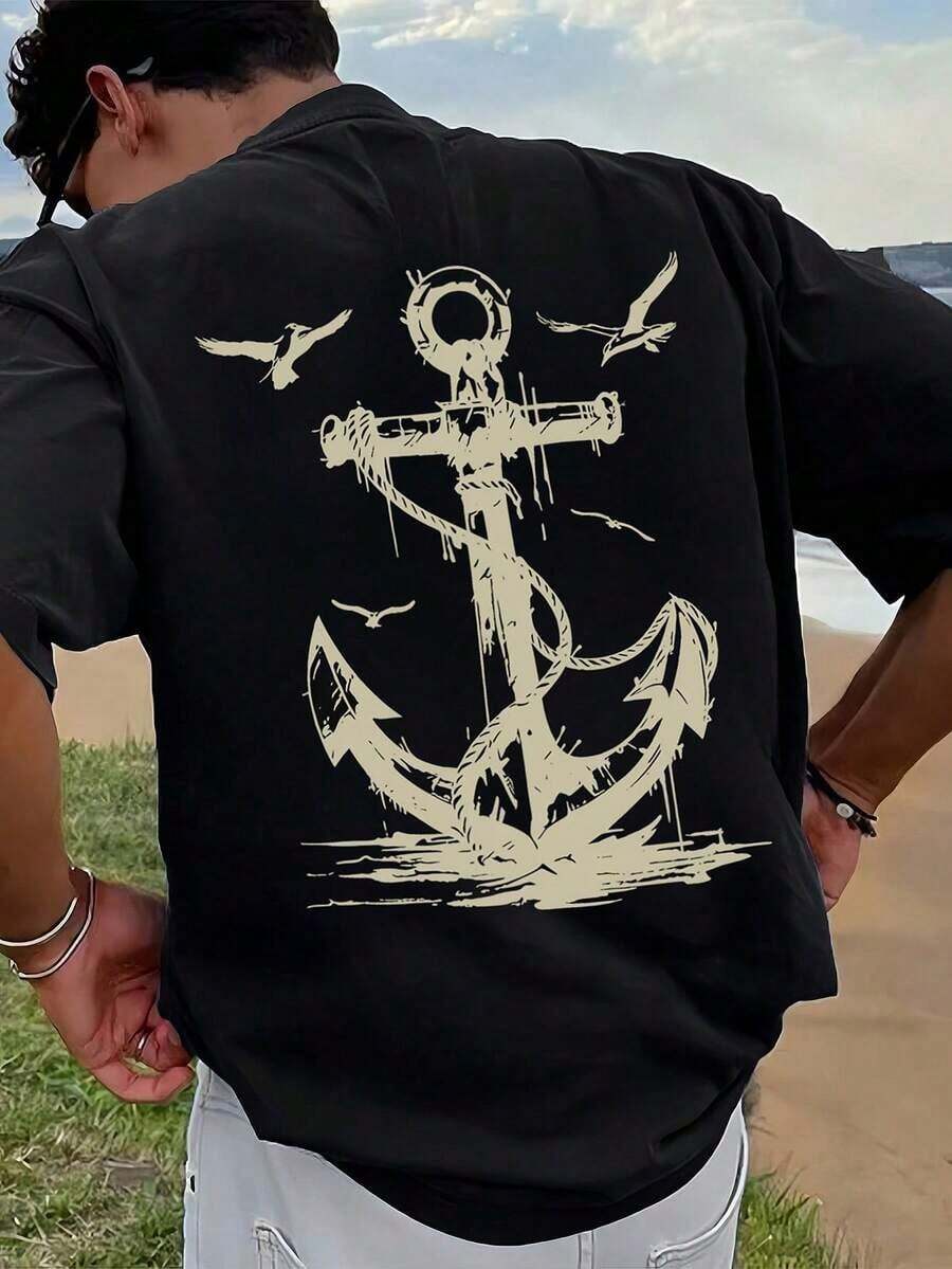 100% algodón puro, transpirable y agradable para la piel. Diseño clásico de cuello redondo, corte ajustado y adecuado para todo tipo de cuerpos. Estampado de moda con estilo minimalista y de alta calidad. Diseño unisex perfecto para conjuntos de pareja, ideal para el transporte diario, citas, ocio y ropa urbana - versátil y atemporal. - Negro - Ver 1