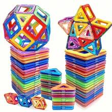 100pcs Magnetic Building Blocks, STEM Magnetic Sensory Toys, Suitable For Boys And Girls, Children's Magnetic Construction Toys For Brain Development, Preschool And Kindergarten - Multicolor - View 5