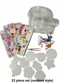62/247pcs Girls Creative DIY Sticker Set, Gugu Card Art Toy, Suitable For Girls, Includes Goo Cards And Stickers, Complete DIY Scrapbooking Materials, Fun Toy And Art Supplies For Kids (Random Color & Style) - Multicolor - View 9