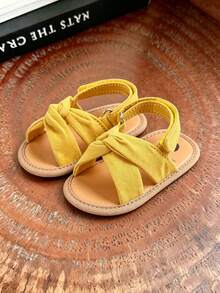 Toddler Girls' Summer Sandals, Outdoor Walking Shoes For Infants And Toddlers - Yellow - View 5