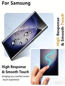 NNBILI 3 Packs Ultra Clear Fingerprint Unlock Tempered Glass Screen Protector Compatible With Galaxy S26 Ultra S20/S21/S22/S23/S24/S25 Ultra S10/S8 9H Hardness HD Tempered Glass Screen Protector, Scratch-Resistant,Anti-Fingerprint, Shockproof - Clear - View 5