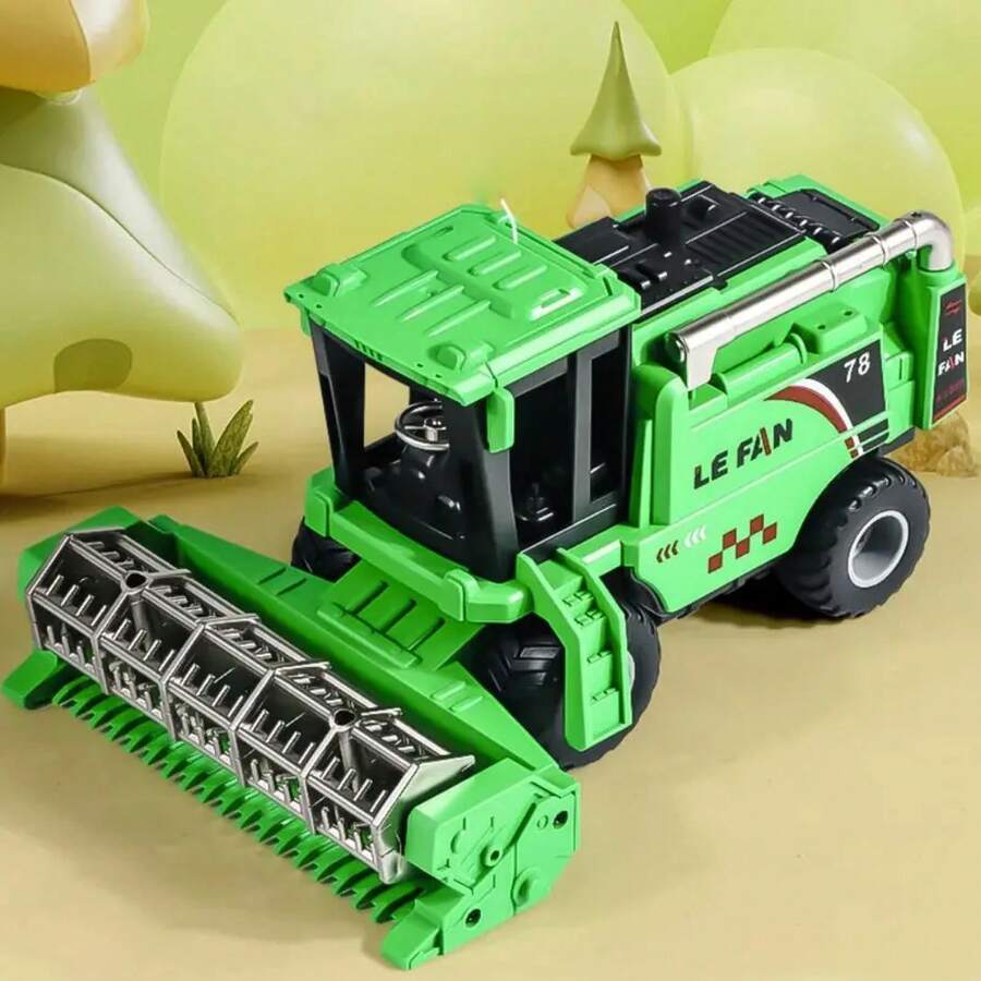 Tractor agrícola de alta simulación, juguete de conducción inercial, cosechadora articuladaóvil, modelo de vehículo, juguete educativo para camión agrícola - 1 - Ver 1