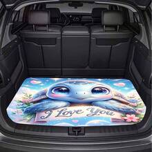 1 Piece Cartoon Stitch Pattern SUV Trunk Mat - Cute Design, Easy To Clean, Protects The Interior, Stylish And Durable, Suitable For Home Use - 1* - View 6