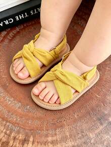 Toddler Girls' Summer Sandals, Outdoor Walking Shoes For Infants And Toddlers - Yellow - View 8