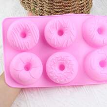 6-Cavity Silicone Mini Donut Cake Mold European Grade Silicone Non-Stick Cake Mold Suitable For Making Donuts, Jellies, Cupcakes - Multicolor - View 5