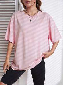 Solid Color T-Shirt - Candy Pink 3 - View 6