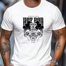 Printed T-Shirt For Men And Women - 白色 - 查看 1