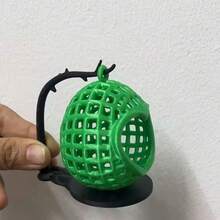 Nova Chegada Cesta de Balanço em Formato de Coração Oco Miniatura para Decoração de Aquário - A - Visão 4