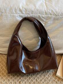 High-Quality Fashionable Minimalist Versatile Shoulder Bag, High-End Handbag For Women - Coffee - View 8