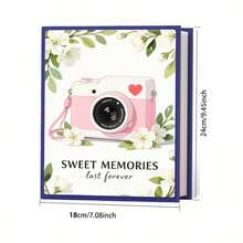 200 Pockets Photo Album, 6 Inch, Family Wedding Picture Album Holds 200 Horizontal & Vertical Photos, Suitable For Birthday, Anniversary, Holiday Gifts - 1PC - View 4