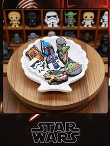 Disney 8 Sets Of Yoda-Themed DIY Shoe Accessories And PVC Surface Decorations Are Highly Popular Among Both Men And Women. They Are Suitable For Sandals, Shoes, Bracelets And Wristbands, And Can Also Be Given As Gifts On Festivals And Parties. - Master - View 3