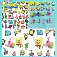 SpongeBob SquarePants Bộ phụ kiện giày dép hình gia đình SquarePants (10 món), đồ trang trí tự làm, phụ kiện giày PVC, khóa giày và dây giày dễ thương, thích hợp để cá nhân hóa giày thể thao và dây giày, quà tặng ngày lễ, quà sinh nhật, Halloween, Giáng sinh, Ngày Valentine, quà tặng tiệc tùng và vật dụng cần thiết cho các chuyến đi chơi, mua sắm và chụp ảnh. (Kiểu dáng ngẫu nhiên) - Kiểu A - Xem 5