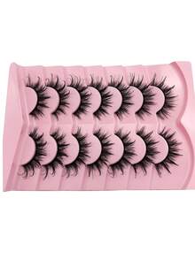 Bộ 7 cặp mi giả "Wet Feel 8D Fluffy Lashes" | Uốn cong & Dưỡng ẩm, cho đôi mắt long lanh như hoa hướng dương đang nở rộ. - Xem 7