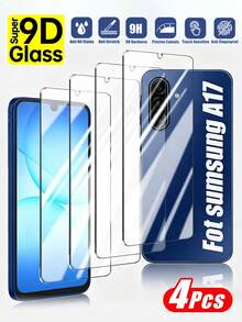 4片装（白色高清）屏幕保护膜，兼容三星Galaxy A02s/A03s/A04s/A05s/A06/A07 4G/A12/A13/A13 5G/A14 5G/A15/A16/A17/A23/A24/A25/A26/A34/A35/A36/A50/A51/A52/A53/A54/A55/A56等系列。高清手机屏幕保护膜，防摔、防刮、防水、防尘，兼容手机壳，表面光滑，有效保护智能手机，时尚手机配件，经久耐用。 - 無色 - 查看 18