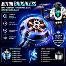 Professional W29HW Drone With Brushless Motor, HD Camera, 120-Degree Adjustable Angle, Stable Flight, WiFi, FPV, Carrying Case, And 1 Battery. - 彩色 - 查看 5