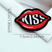 7 buc patch-uri brodate cu desene animate cu dragoste roșie, patch-uri termoadezive, insigne decorative, potrivite pentru îmbrăcăminte și accesorii DIY, patch-uri decorative cu elemente de călătorie, patch-uri termoadezive - C - Vizualizare 7