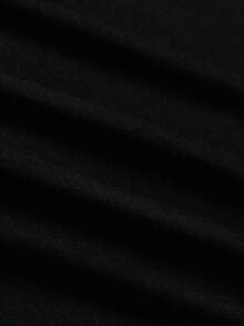 Camiseta con Estampado de Retrato Abstracto, Manga Corta, Cuello Redondo, Ropa Casual para Mujer - Nuevo negro - Ver 6