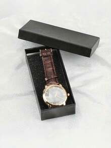 12/6/3/1 Pc Watch Gift Box, Watch Storage Box, Travel Watch Storage Box, Rectangular Jewelry Display Box, Black Rectangular Watch Box With Sponge Lining - Perfect Gift And Decor For Watches, Rings And Earrings - Unisex Storage Gift Box. - Multicolor - View 5