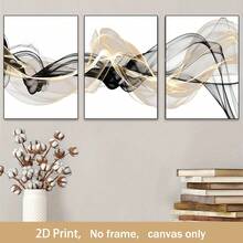 Bộ 3 tranh canvas không khung, phong cách tối giản thanh lịch màu đen và vàng, tranh nghệ thuật canvas chống thấm nước, tranh treo tường nghệ thuật hiện đại, thích hợp làm quà tặng, trang trí hành lang, phòng khách, phòng ngủ, văn phòng, phòng tắm, phòng ăn, quán cà phê, quán bar, trang trí nhà cửa, ký túc xá, quà sinh nhật tốt nghiệp, tranh phong cảnh tươi mới độ phân giải cao trên canvas, trang trí tường, trang trí mùa thu, trang trí phòng, in phẳng 2D, không khung. - Nhiều màu - Xem 10