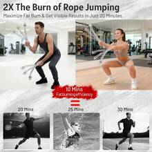 Cordless Battle Rope For Home Gym, Portable Weighted Training Rope For Men And Women, Cordless HIIT Fitness Equipment Suitable For Travel And Home Workouts - Light Grey - View 5