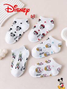 10/5/1 Par de Calcetines Disney, Calcetines de niños con diseños de dibujos animados multicolor de la serie Disney, calcetines deportivos, aptos para todas las estaciones, tallas europeas y americanas, cómodos, transpirables y duraderos, de colores ricos, adecuados para uso diario, de tela premium, sin asfixia - Multicolor - Ver 4